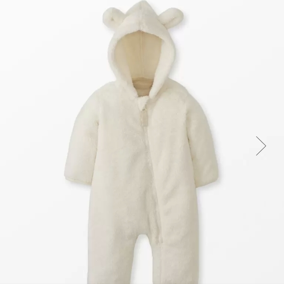 Hanna Andersson Other - Hanna Andersson Baby Marshmallow Fleece Onesie Cream 3-6m 60cm